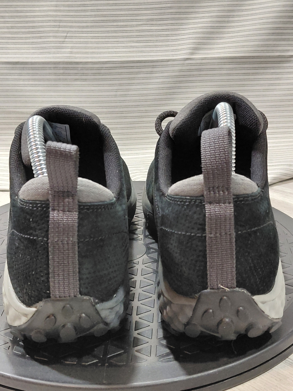 Merrell Womens Jungle Lace Trail Hiking Shoes Black Suede Two Tone Grey SIZE W9 - Picture 5 of 16